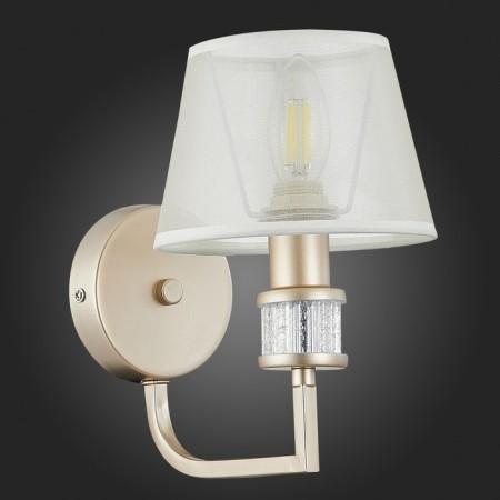 Wall lamp EVOLUCE. Sle107501-01. Manila. 1x40 W, E14, 16x23 cm, golden color-4