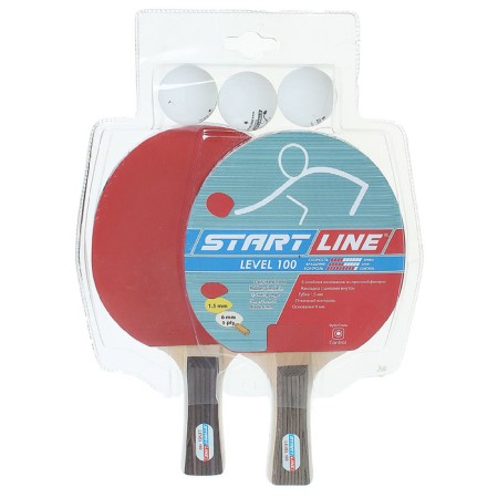 Set for table tennis, 2 Level 100 rackets, 3 Club Select