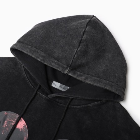 Female sweatshirt, black color, size One size (44-48)-2