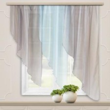 A set of curtains for the kitchen Witerra Malva 280x150cm, Gray, PE100%