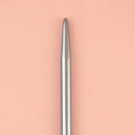 Knitting needles, straight lines, d = 4.5 mm, 35 cm, 2 pcs-3