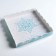 Box for confectionery with PVC lid "Let it Snow", 21 x 21 x 3 cm, new year