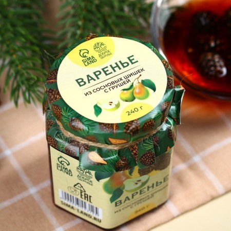 Pine cones "Good health" with pears, 240 g.-3
