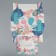 Bearbox Gift Bilateral folding, packaging, "Flowers", 20 x 18 x 5 cm