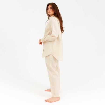 Women's pants Minaku: Home Collection Beige Color, Rr. 52-1
