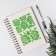 Plastic stencil "Flower buds" 21x29.7 cm