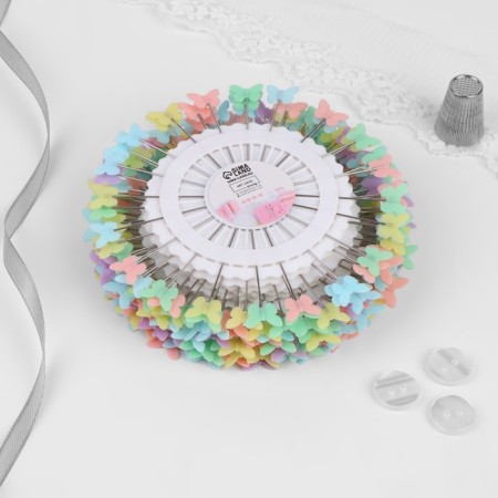 Kvivating pins "Butterfly", 53 mm, 20 pcs, color colorful color-5