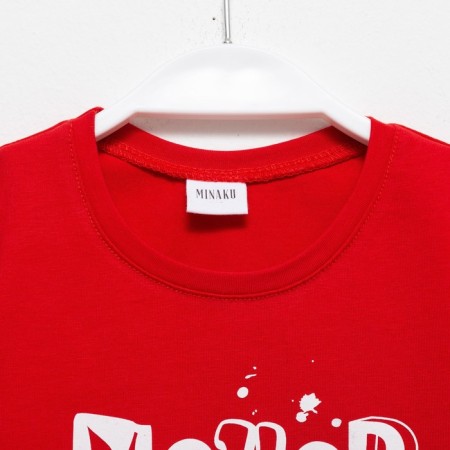 T -shirt Children's Minaku "Dreaming" color red, height 98-4