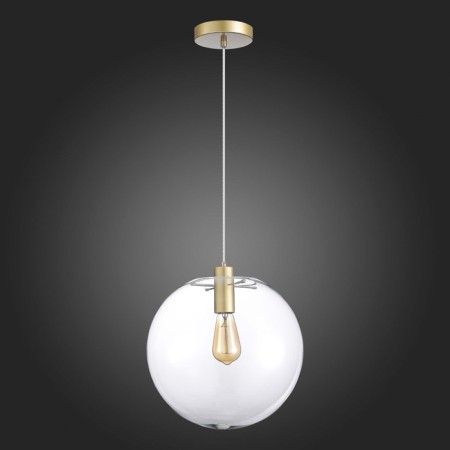 STL LUCE Sus. SL1056.233.01. Noor. 1x60 W, E27, 35x35x33 cm, gold color-5