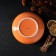 Porcelain deep Magistro "Cerera", 700 ml, D = 18.5 cm, Orange color