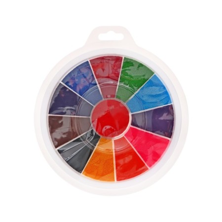 Finger -based paints, water -based, with a sponge, 12 colors-2