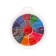 Finger -based paints, water -based, with a sponge, 12 colors
