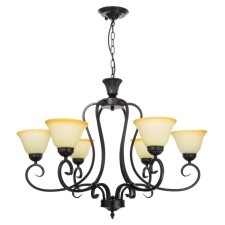 Chandelier 2711/6 E27 40W Black 75x75x51-81 cm Bayerlux