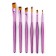 Drawing brush set 6 pcs. Synthetics are flat "Create"