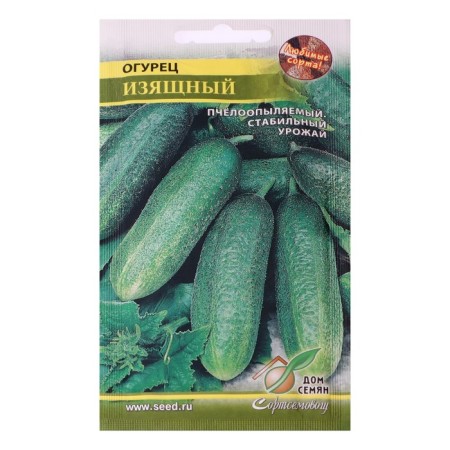 Cucumber seeds "elegant" house of seeds, bee -packed, medium -early, 12 pcs-4