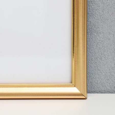Photo frame plastic 25x25 cm, gold (plastic screen)-1