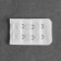 Flasp-updress for a bra, 3 rows 2 hooks, 3.2 × 5 cm, white color