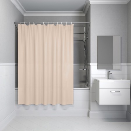 Curtain for the bathroom IDDIS, PE P01PE18I11, 200X180 cm, beige