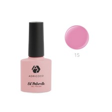 Camouflage gel polish Adrico Est Naturelle, No. 15 Pink, 8 ml