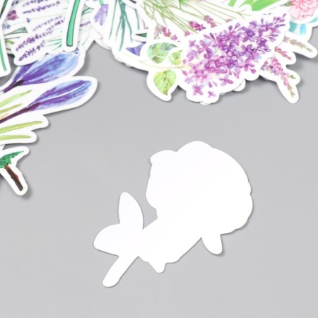 Stickers for creativity "Field flowers" set 50 pcs 4x8 cm-2