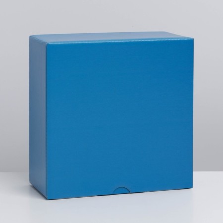 Gift folding box, packaging, “blue”, 15 x 15 x 7 cm-3