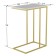 Class table "Agami Gold", 500 × 310 × 705 mm, color white marble
