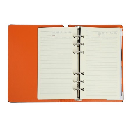 Deliciper of Leduced A5, 120 sheets on Firenze rings, artificial leather cover, block 70g/m2, black-8