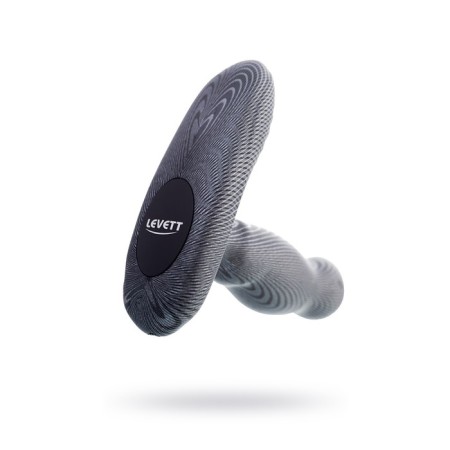 Prostate stimulator Levett Ancus, silicone, black color, 11 cm