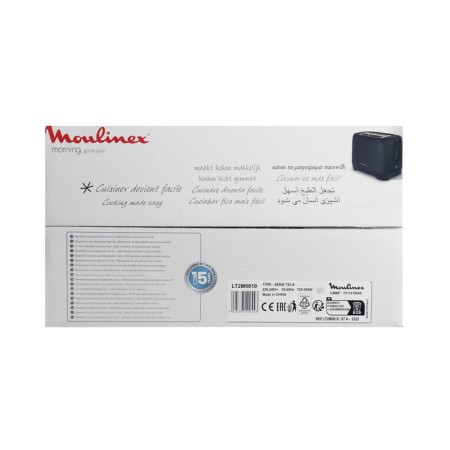 Toster Moulinex LT2M0810, 850 W, 7 grip modes, 2 toasts, defrosting, black-7