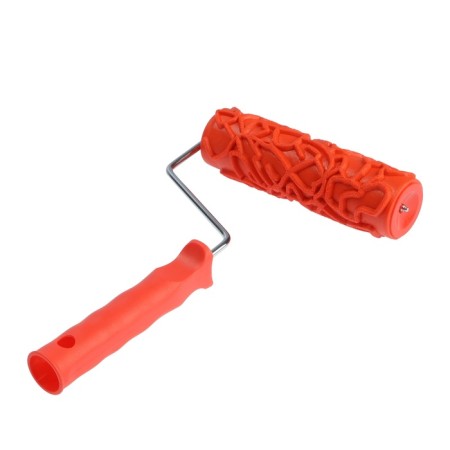 Decorative tundra roller, rubber, "craquelure", handle d = 6 mm, 180 mm-6