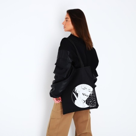 Bag Schoper "Anime", 35x0.5x40 cm, department without lightning, without lining, black-6