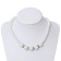 Beads "Classic" ball No. 8,14, white color, l = 40 cm
