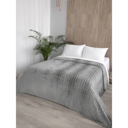 Plaid was valid "zigzag", size 220x240 cm, color gray color
