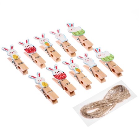 Decorative clothing “Bunnies and testicles” set 10 pcs., 1.5 × 12 × 14 cm-2