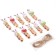 Decorative clothing “Bunnies and testicles” set 10 pcs., 1.5 × 12 × 14 cm