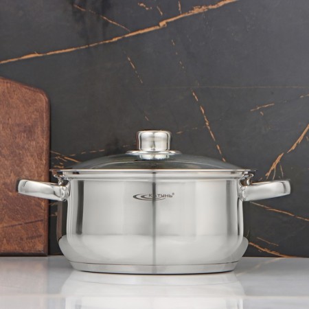 Gretta pan, 4.2 l, d = 22 cm, capsule, glass cover, induction-6