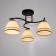 Chandelier 2026/3 E27 60W black+chrome 45x45x25 cm Bayerlux