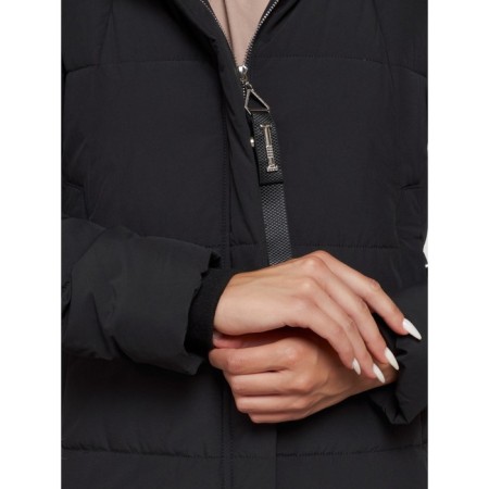 Coat insulated winter female, size 44, black color-13