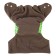 Panties-scammer, reusable, carbon-bamboo fabric, green color, from 0-36 months.
