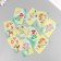 Cardboard "Flowers 15" set 10 pcs (5 types) 4x6 cm