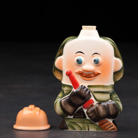 Porcelain sample "Fireman", 0.4 l, in the package of the book-6