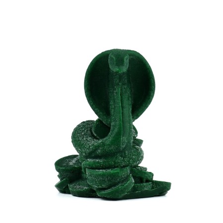 Interior candle in the box "Snake on Coins", Green, 78 x 61 x 52-5