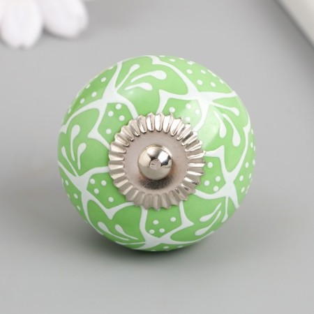 Pen for the casket ceramics, metal "Dancing" Green 4,1x4.1x6 cm
