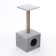 Cat House with Cube Cube, with a site and a toy, 35 x 30 x 85 cm, a mix of flowers