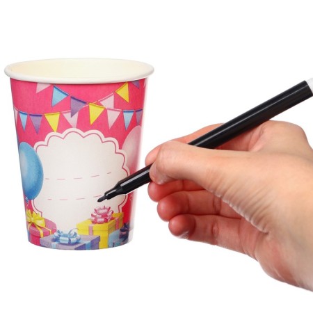 Paper glass "Happy Birthday!", 250 ml, cats aristocrats-5