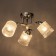 Ceiling chandelier "Amis" E27 3x40W chrome 47x47x22cm