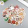 Plastic stickers "School weekdays" set 60 pcs 10x12 cm