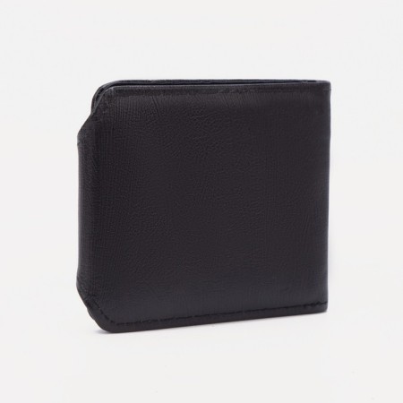 Male purse on the button, black color-1