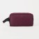 Cosmetic bag with lightning, burgundy color