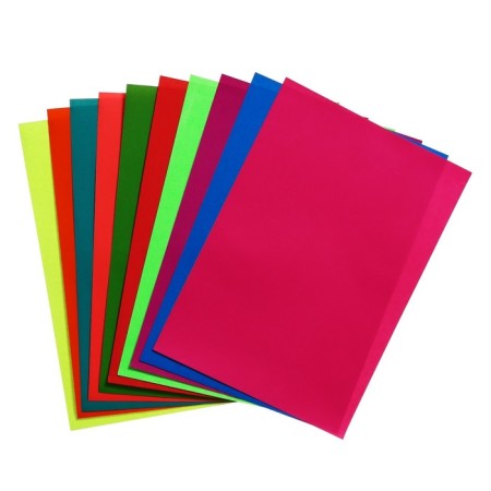 Color format, A4, 10 sheets, 10 colors, self -adhesive neon, density of 70g/m3, 11MKR-1